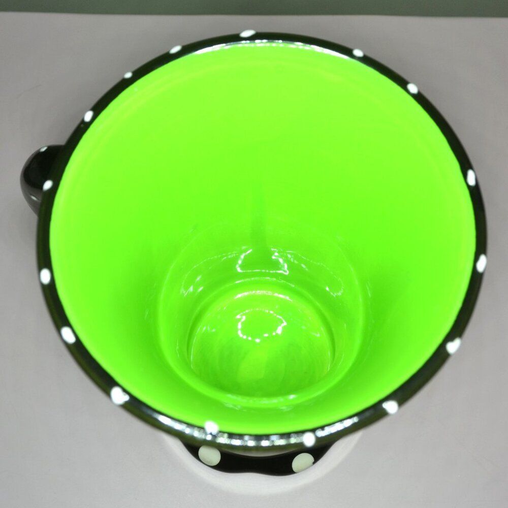 Pair Of Pier 1 Colorful Mugs Polka Dots Stripes Vivid Colors Drinkware - Picture 5 of 11